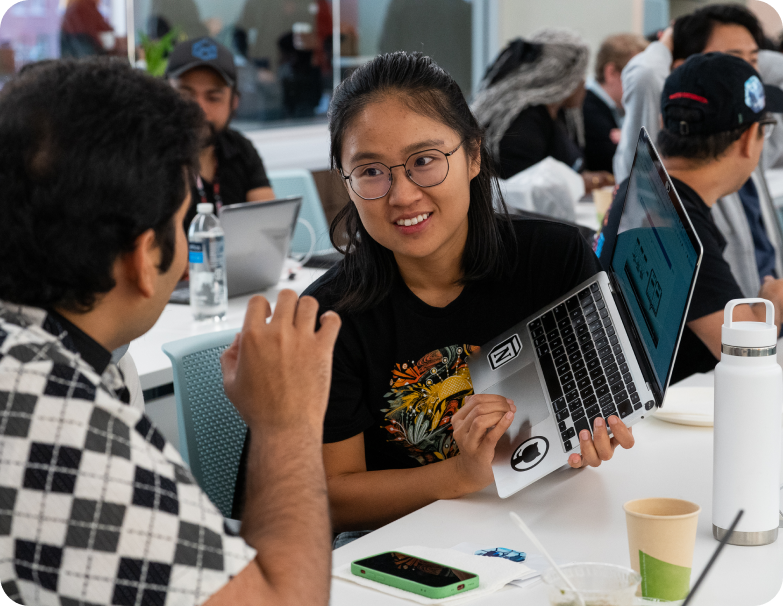 Hackathon team collaboration session