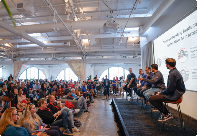 Attendees at a TEDAI panel session